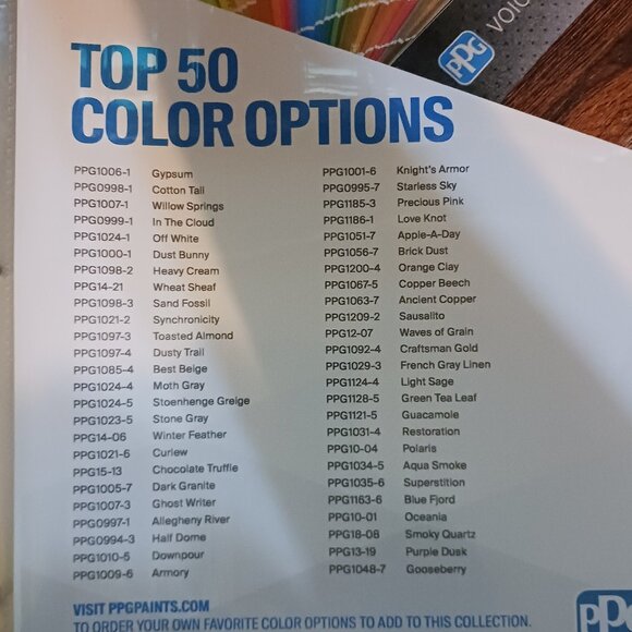2022 PPG Paints Top 50 Collection Binder - Most Current Collection - Picture 2 of 8
